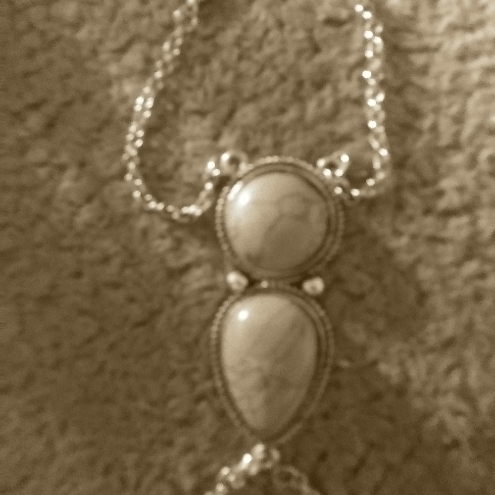 Silver plated hand bracelet